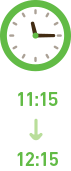 11：15~12：15